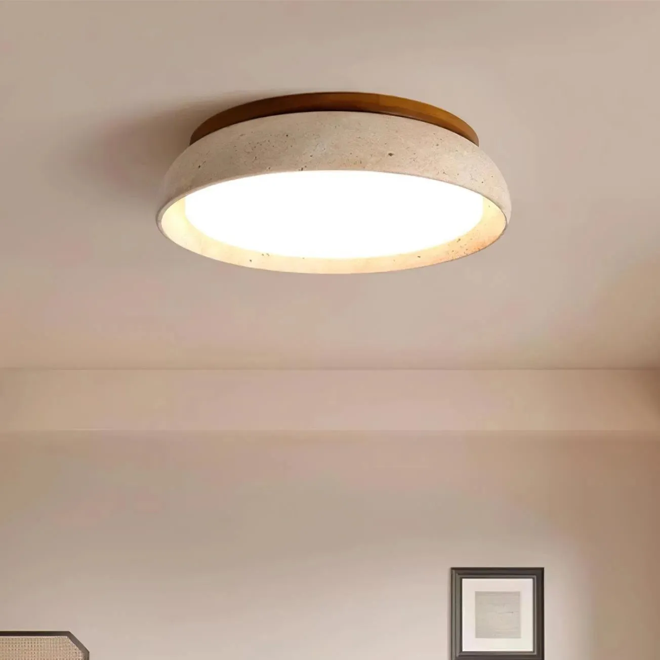 Torvella Modern Scandinavian Travertine Ceiling Light T431