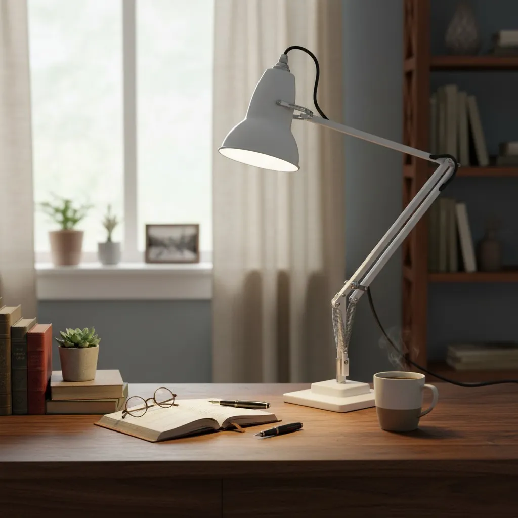 Modryx Vintage Adjustable Desk Lamp - Industrial Task Light for Home Offices T555