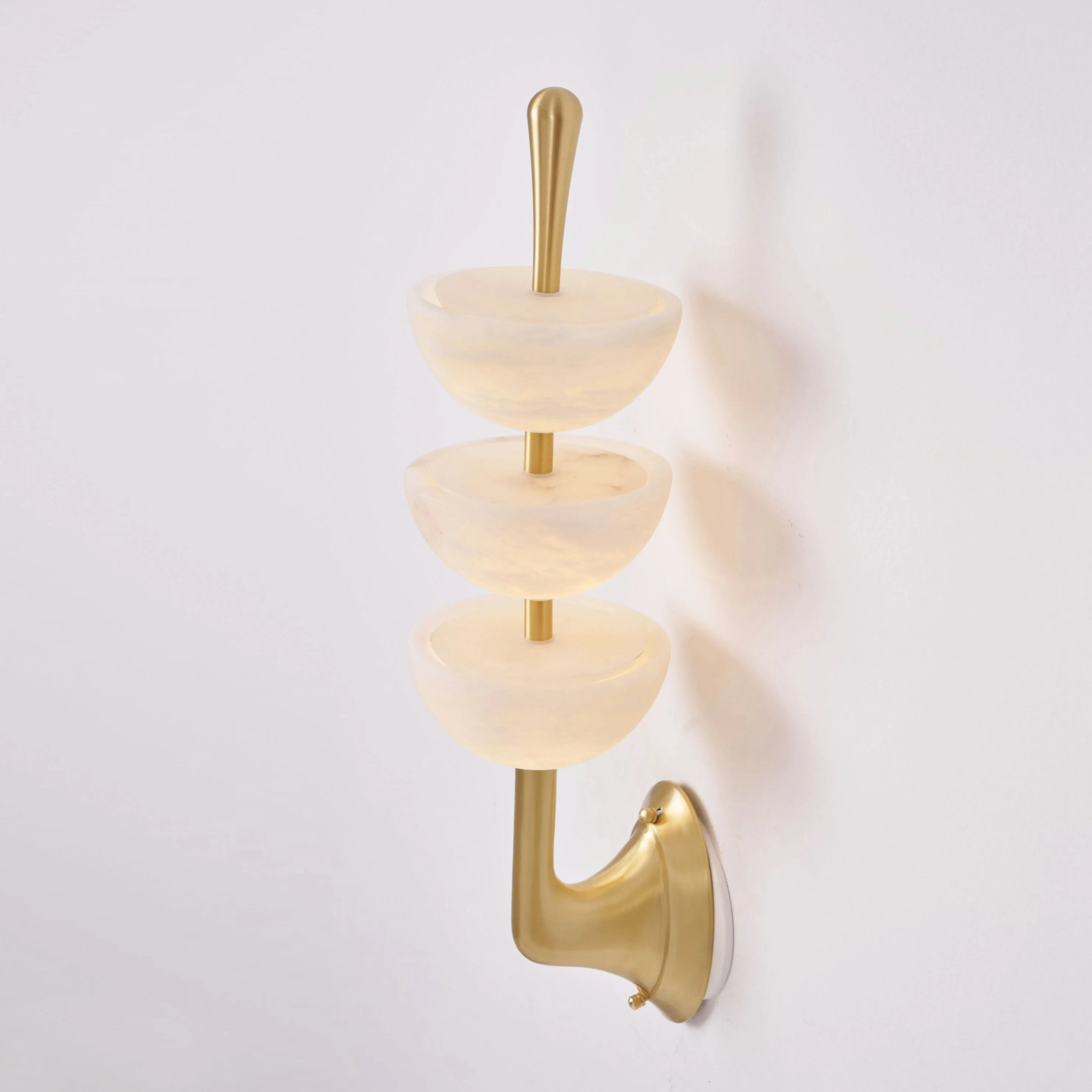 Triple Alabaster Wall Lamp D565