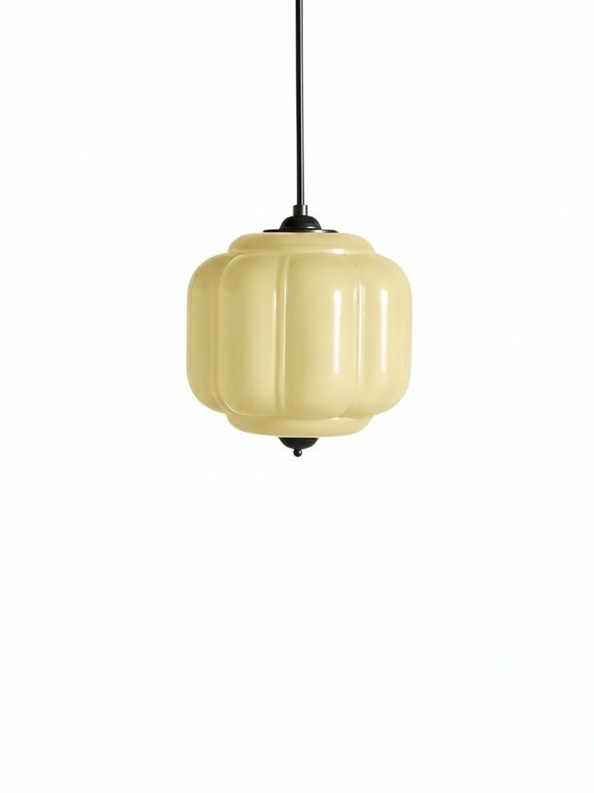 Eloise Vintage Glass Chandelier - Milk Glass Home Accent T289