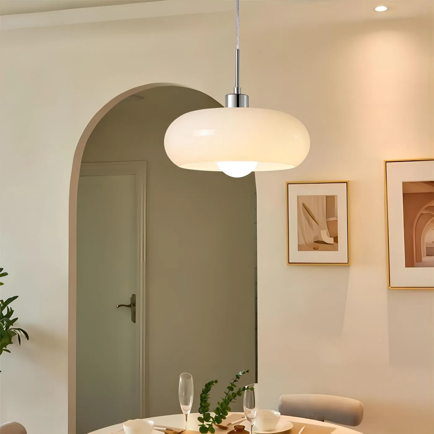 Nordic Bauhaus Glass Pendant Lamp S47