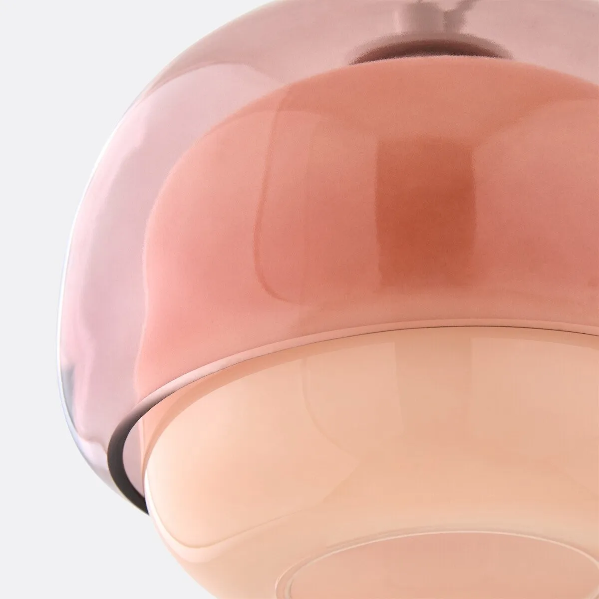 Clinco Modern Mushroom Pendant Light - Colored Glass Hanging Light T418