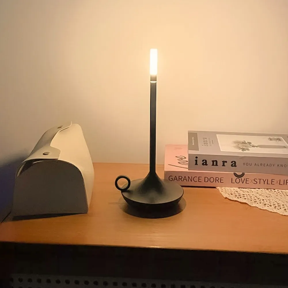 Metal Candle Touch Dimmable Rechargeable Table Lamp S183