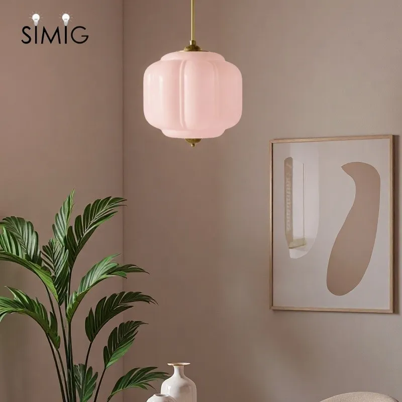 Vintage Cream Glass Pendant Light – Eloise Retro Chandelier S195