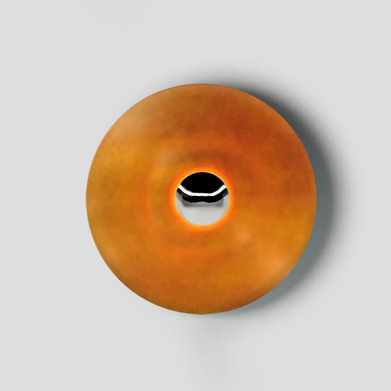 Simplicity Round Ginger Glow Wall Light S188