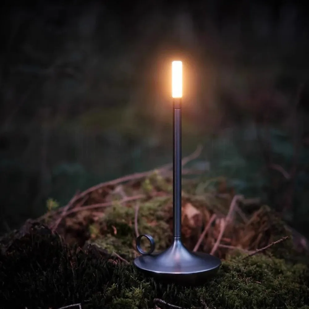 Metal Candle Touch Dimmable Rechargeable Table Lamp S183