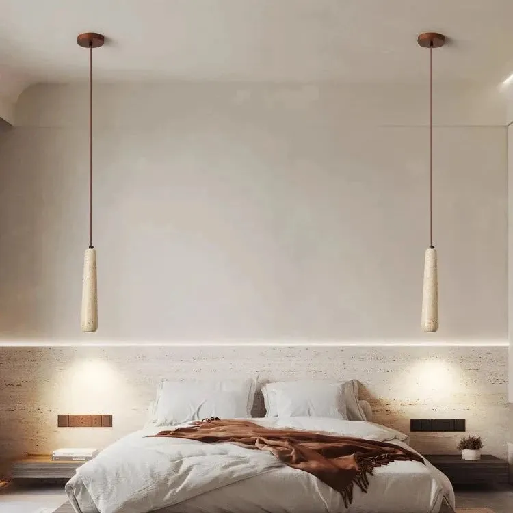Travertine Tube Pendant Light D922
