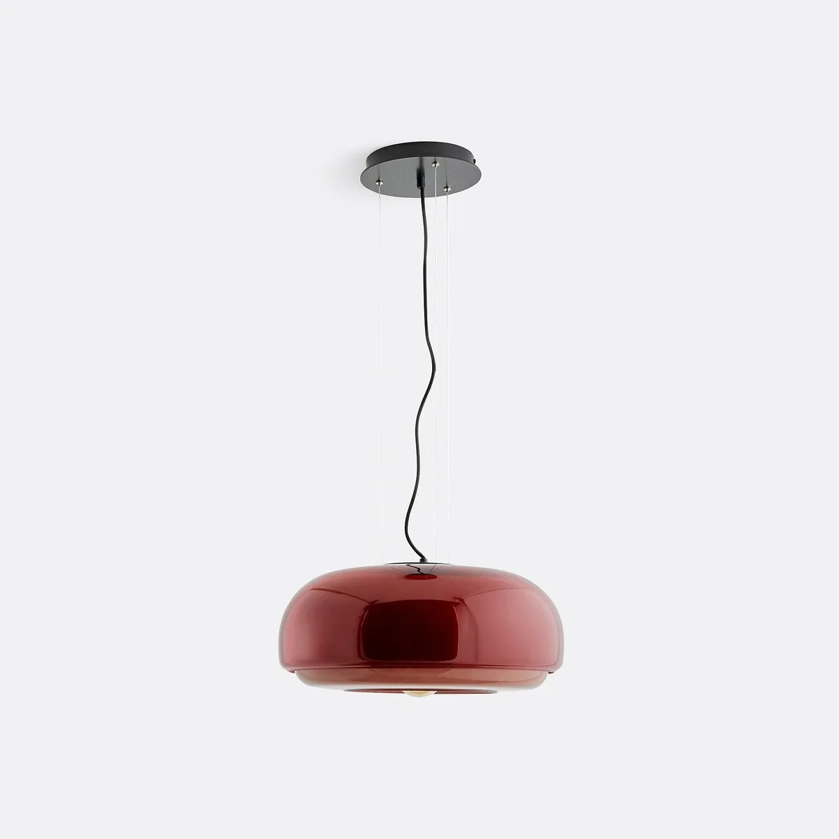 Clinco Modern Mushroom Pendant Light - Colored Glass Hanging Light T418