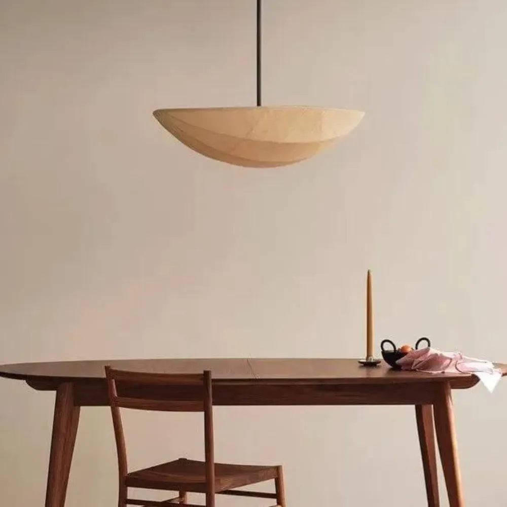 The Wabi-Sabi Canvas Linen Ceiling Light D783