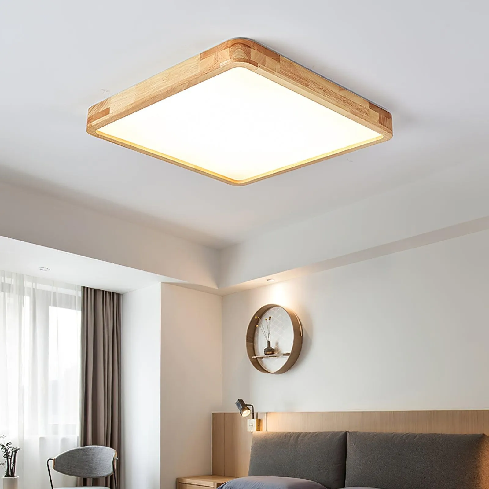 Wooden Geometric Ceiling Light M295