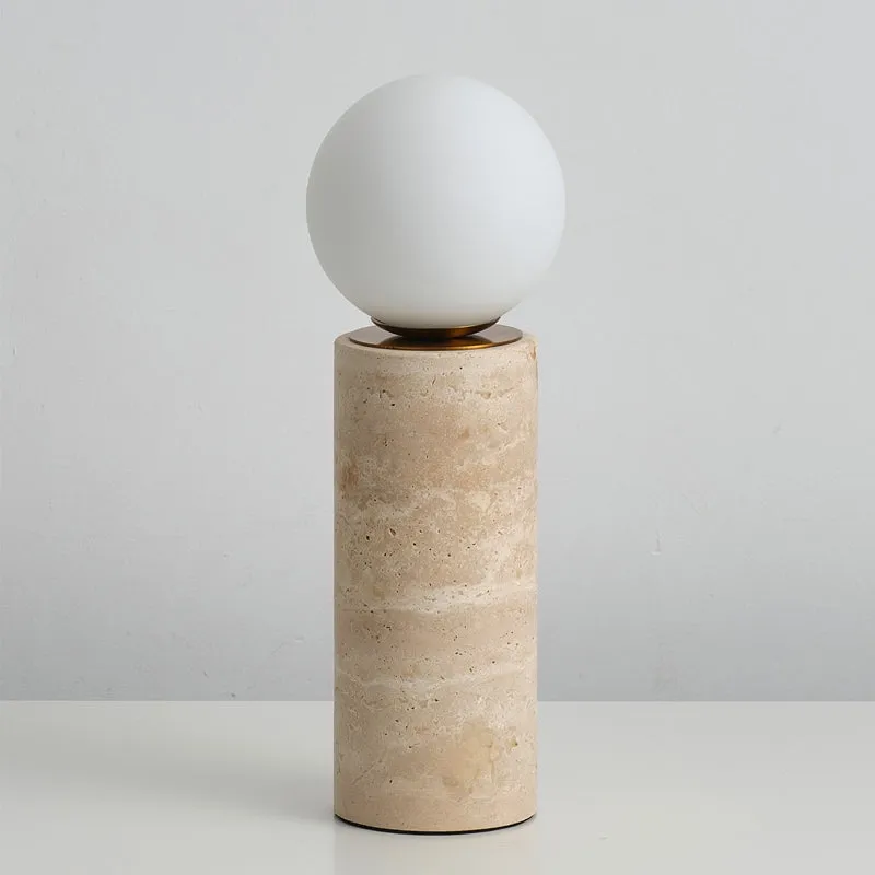Core Travertine Table Lamp D645
