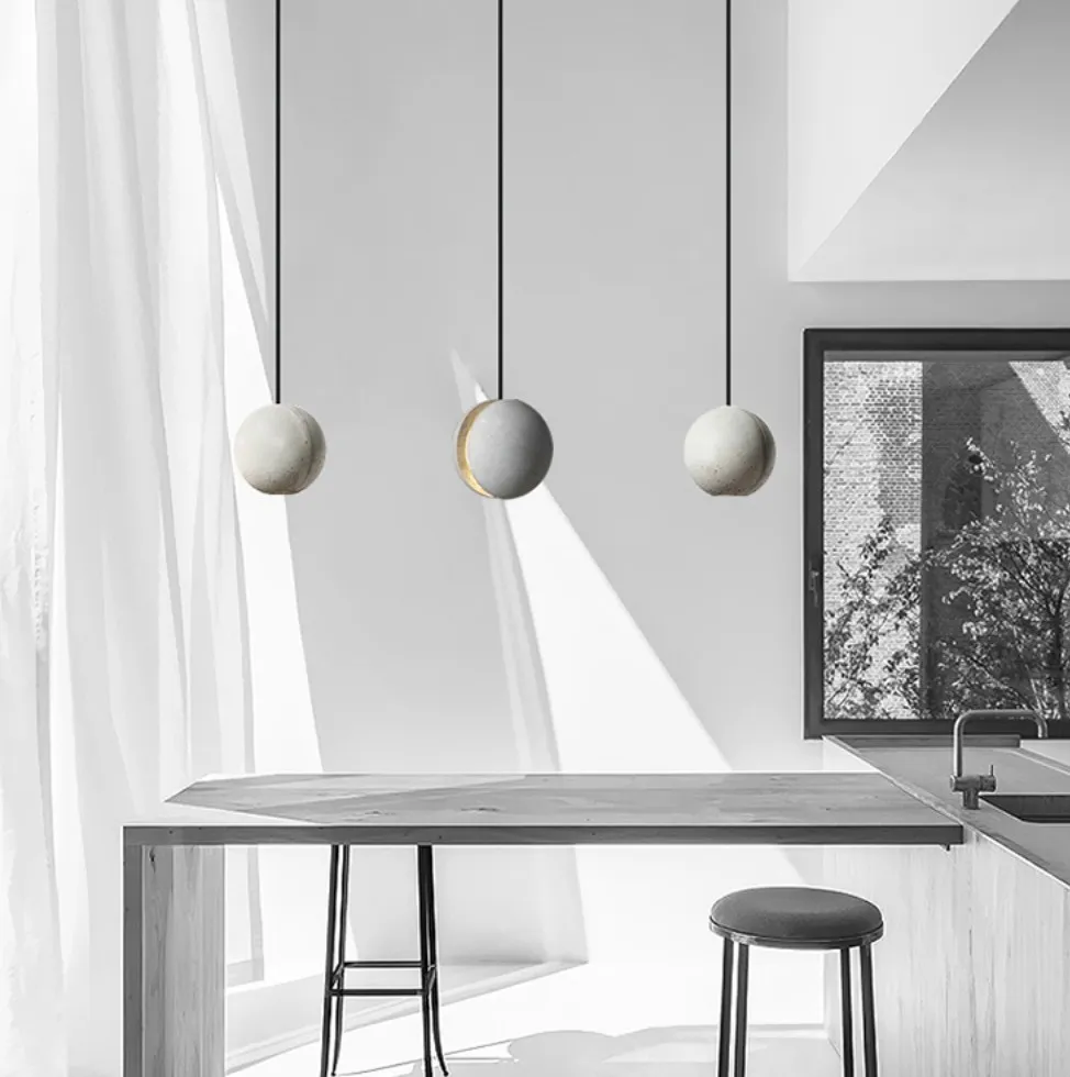 MARS Concrete Pendant Light For Living Room