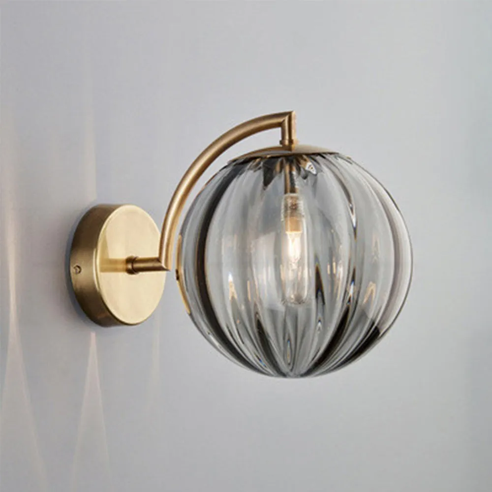 Modern Glass Multi-Color Spherical Gold Lamp Pole Wall Lamp M136