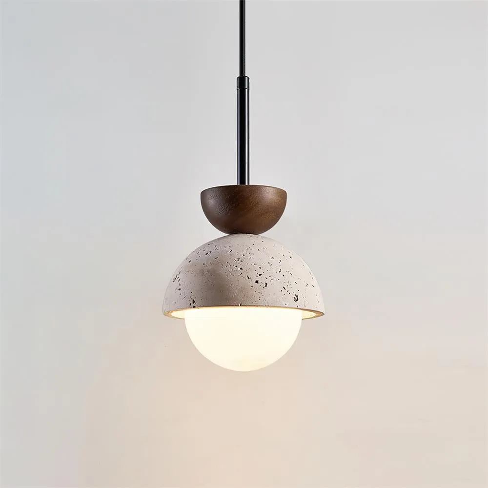 Natural Stone Spherical Pendant Light M261