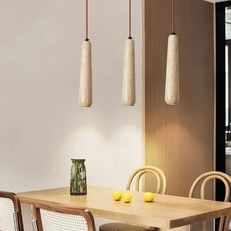 Travertine Tube Pendant Light D922