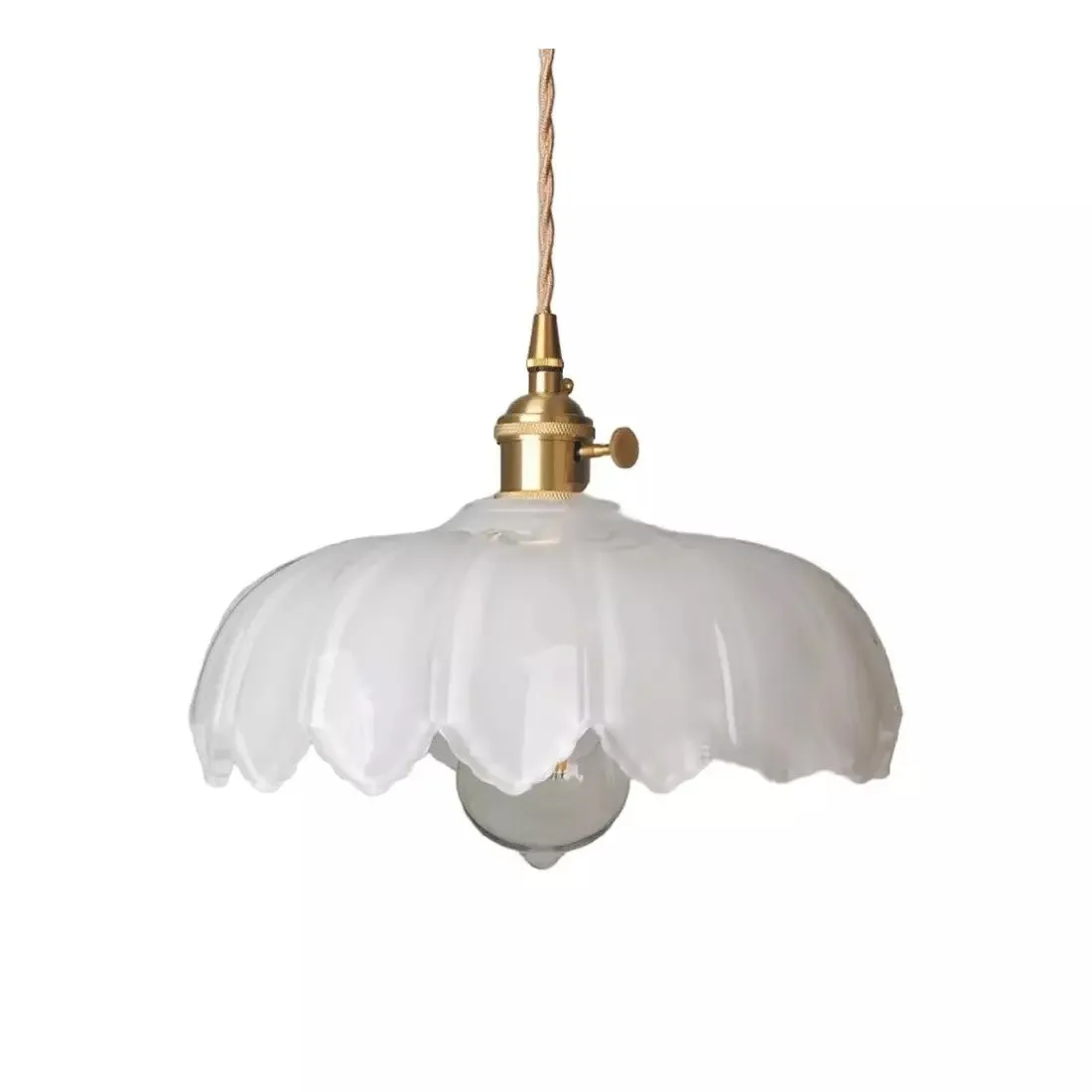 Retro Petal Glass Pendant Light S89