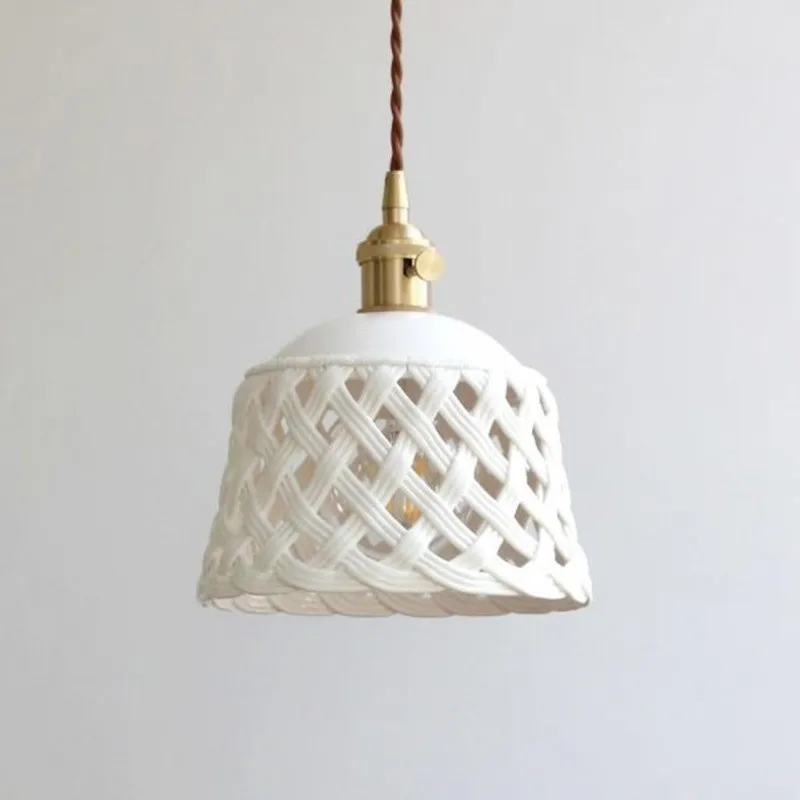 Openwork Ceramic Pendant Light