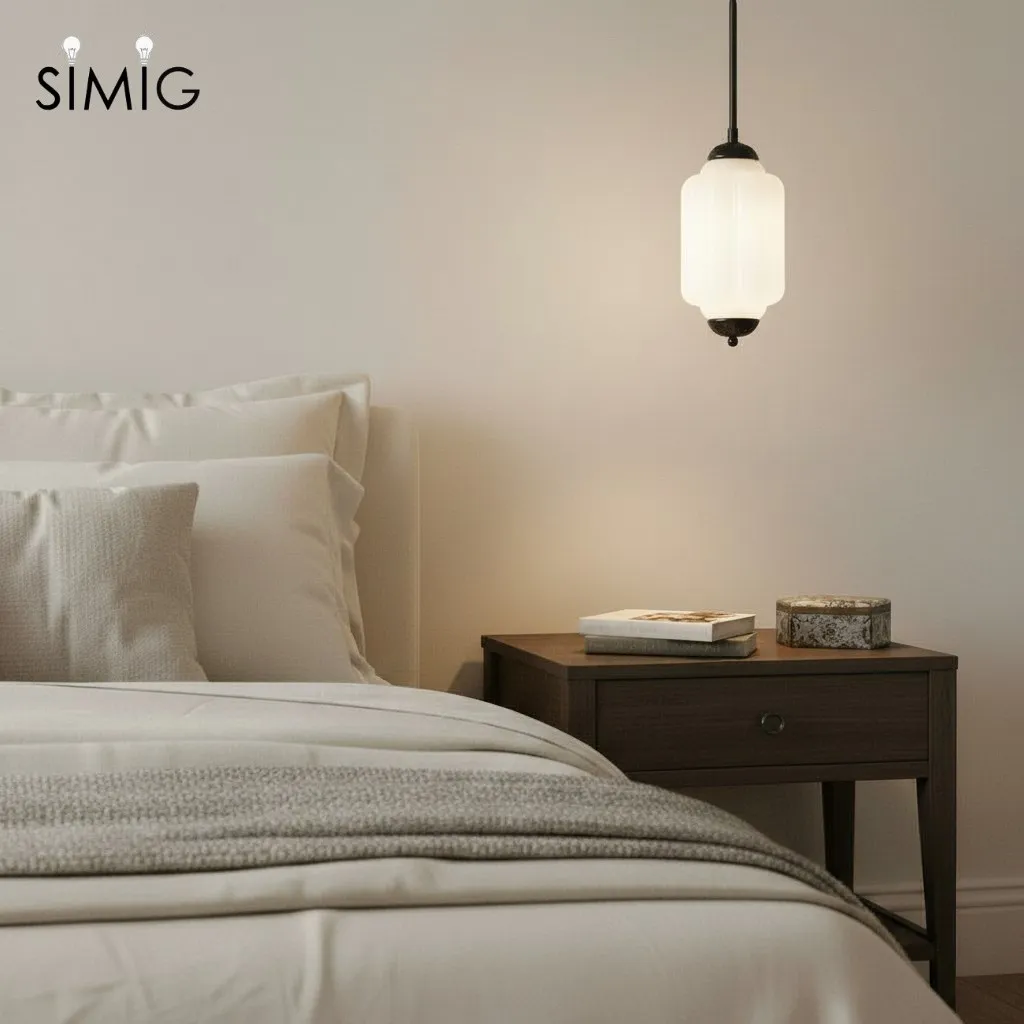 Eloise Simple Glass Irregular Lantern Pendant Lamp G23
