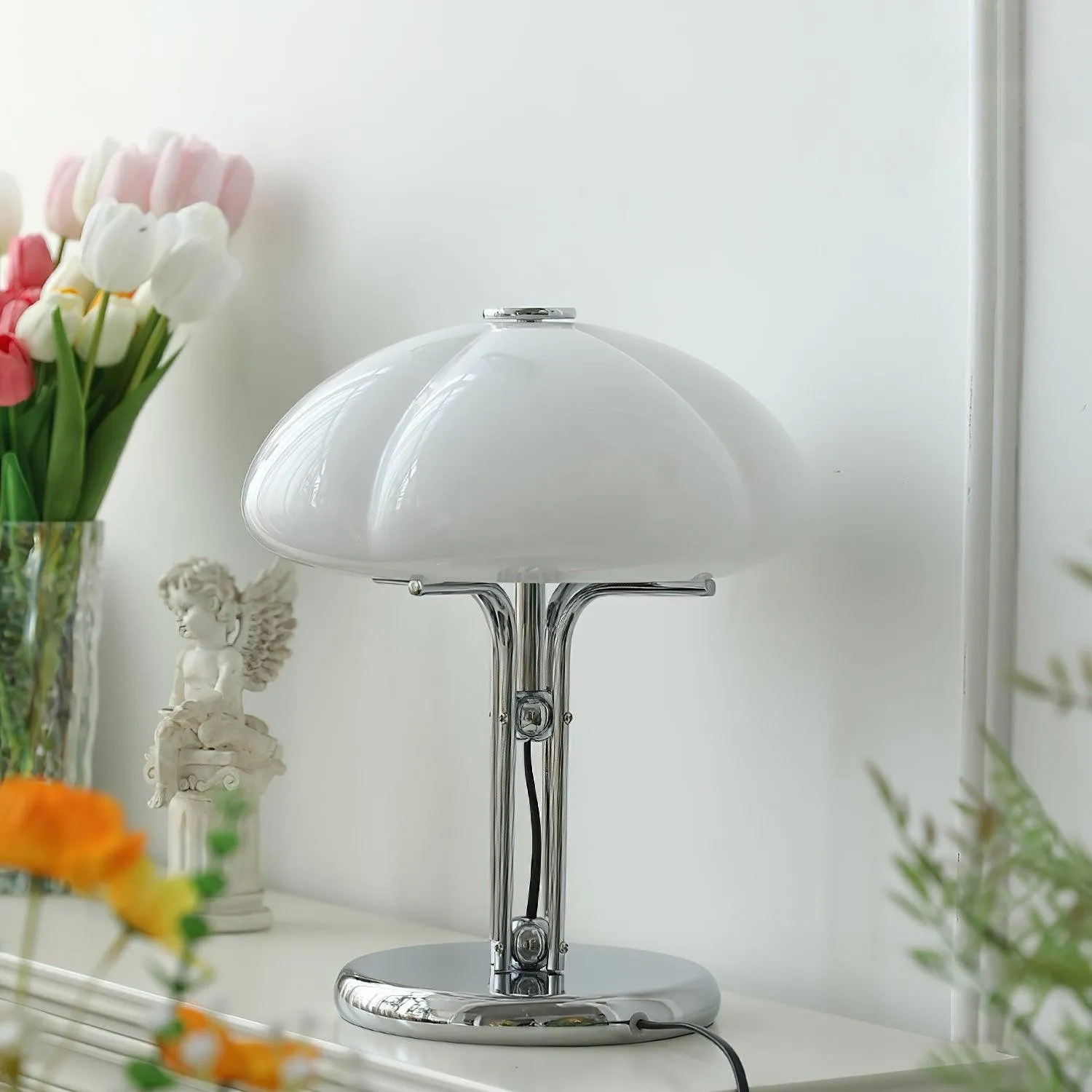 High-Grade Bedroom Bedside Mushroom Glass Table Lamp M277