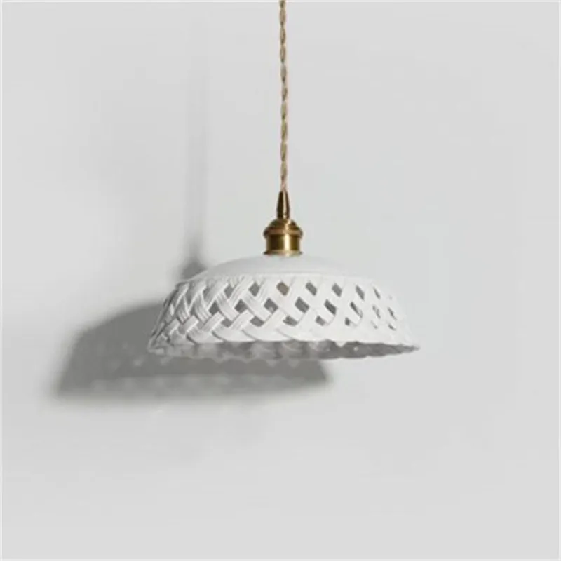 Openwork Ceramic Pendant Light