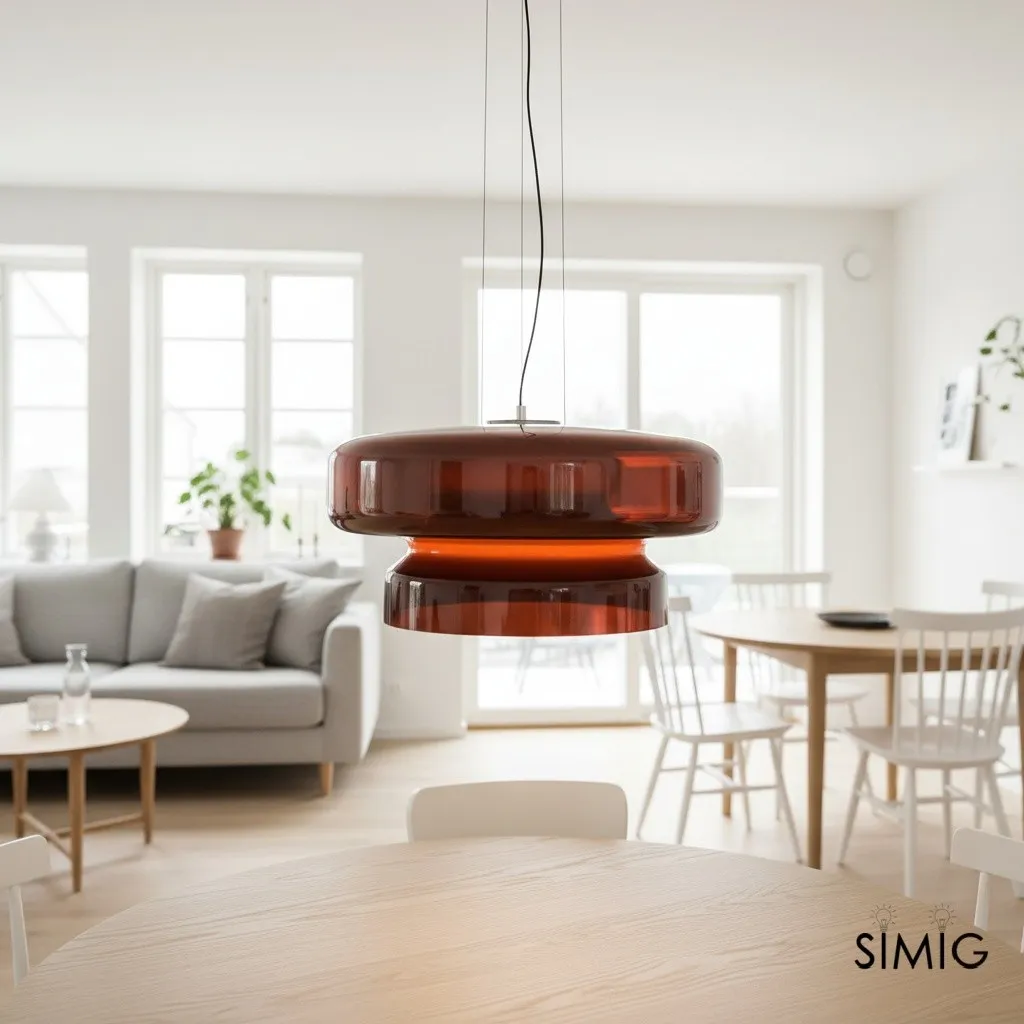 Bohemian Style Minimalist Glass Pendant Lamp M492
