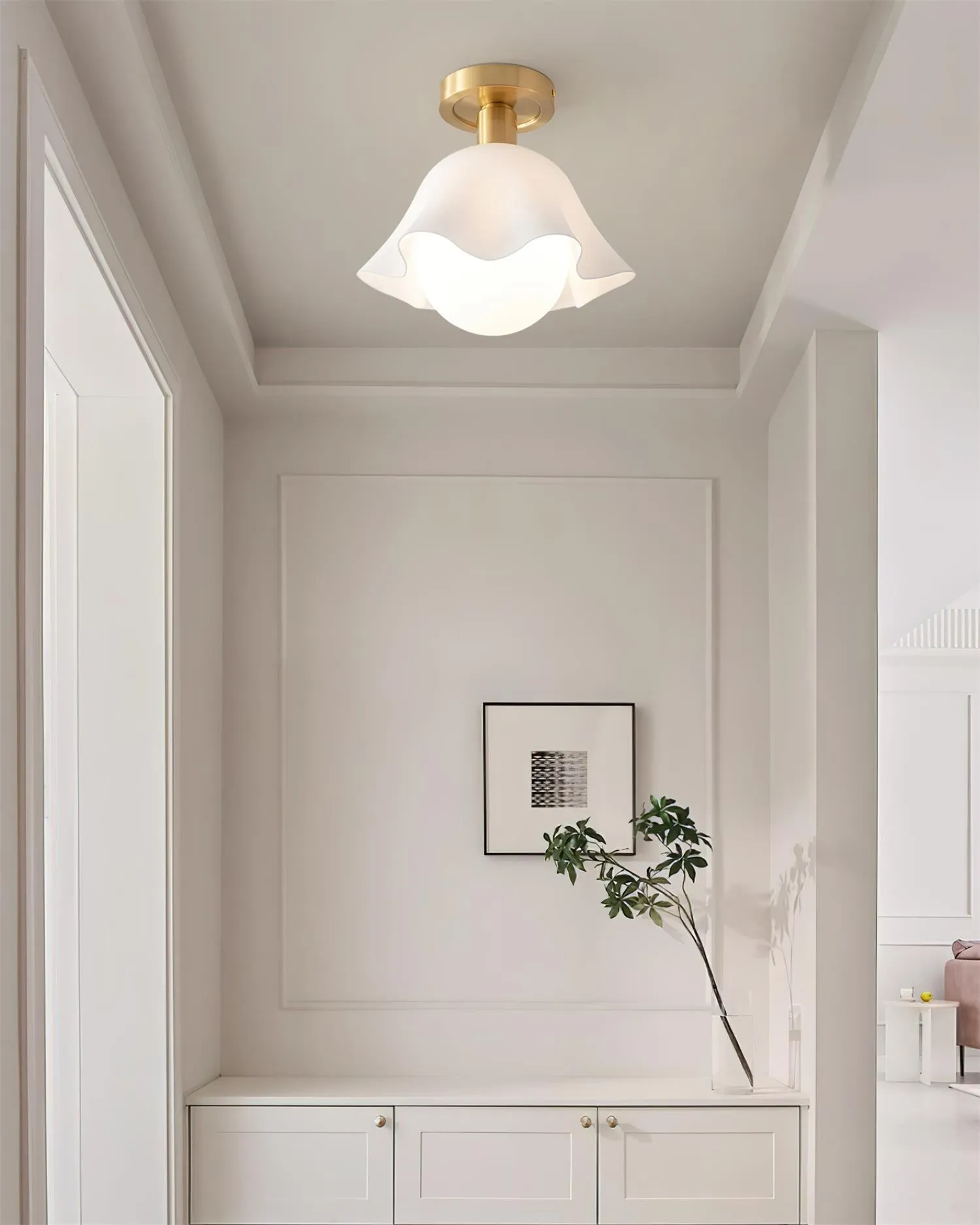 French Flower Ceiling Light P061