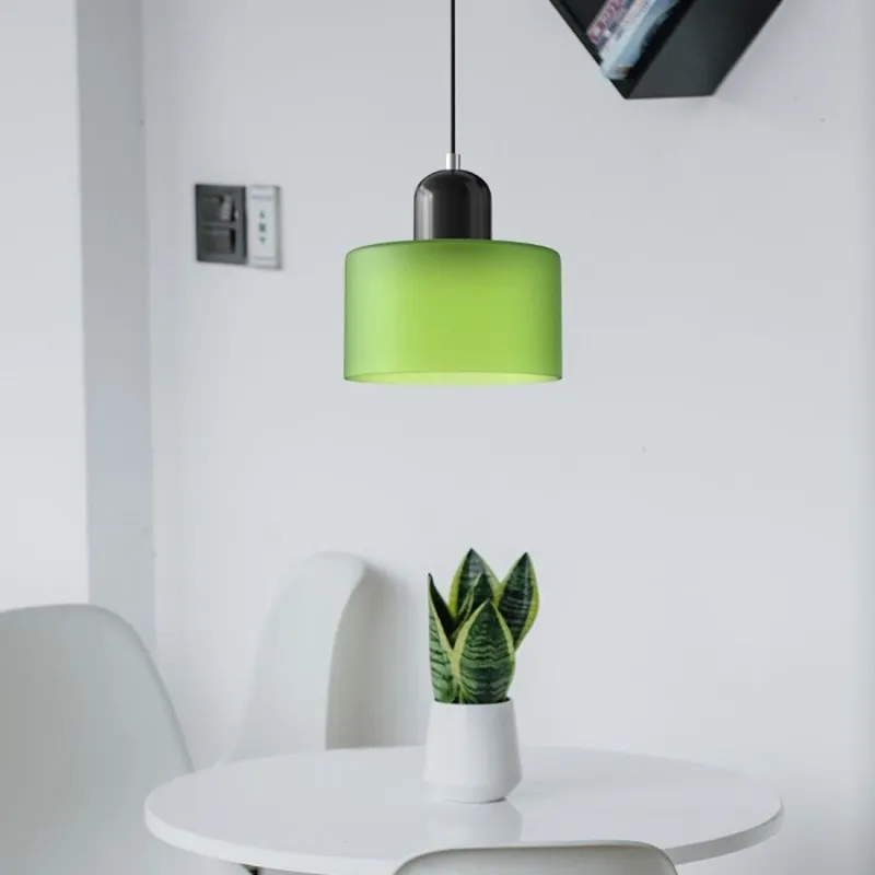 Nordic Morandi Cylinder Glass Pendant Lamp S101