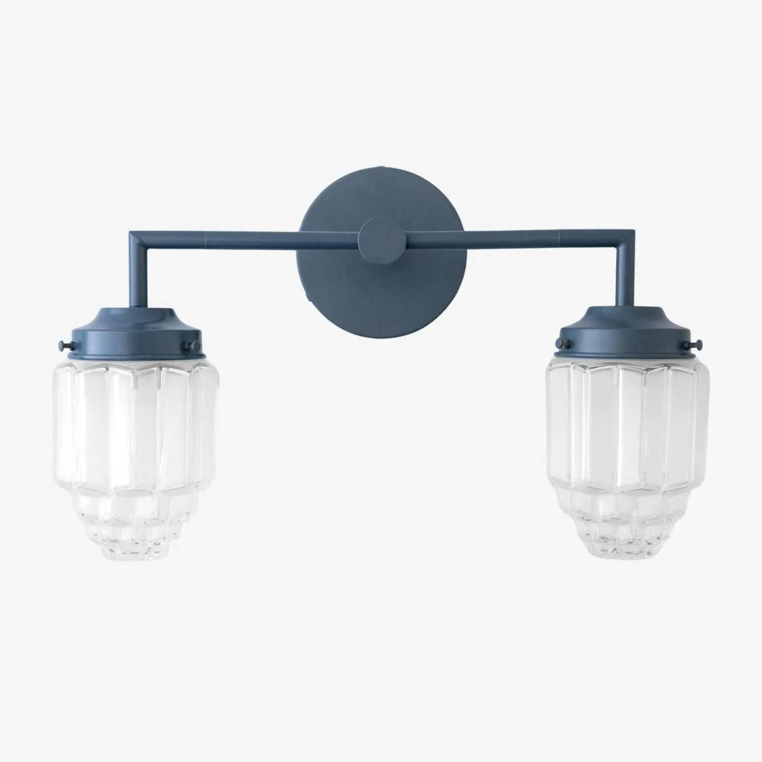 Tierlux Glass Art Deco Vanity Light - Colorful Skyscraper Globe Wall Fixture T293