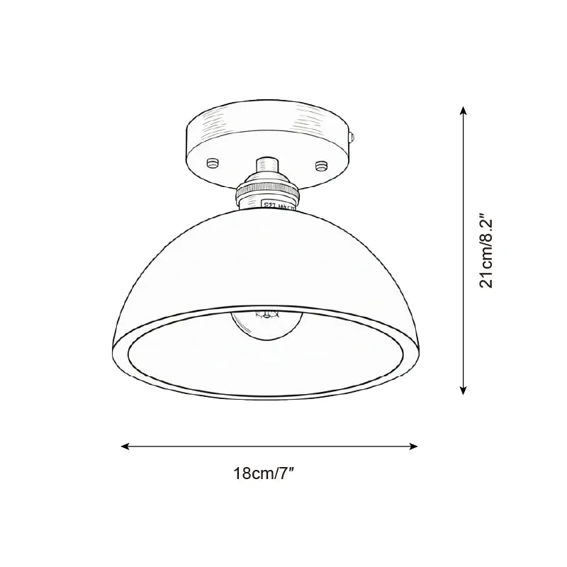 Collar Wood Ceiling Lamp D235