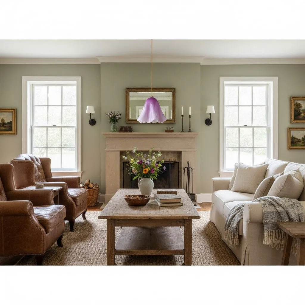 Bellina Artistic Glass Pendant Light - Modern Bloom Inspired Hanging Ceiling Lamp T279