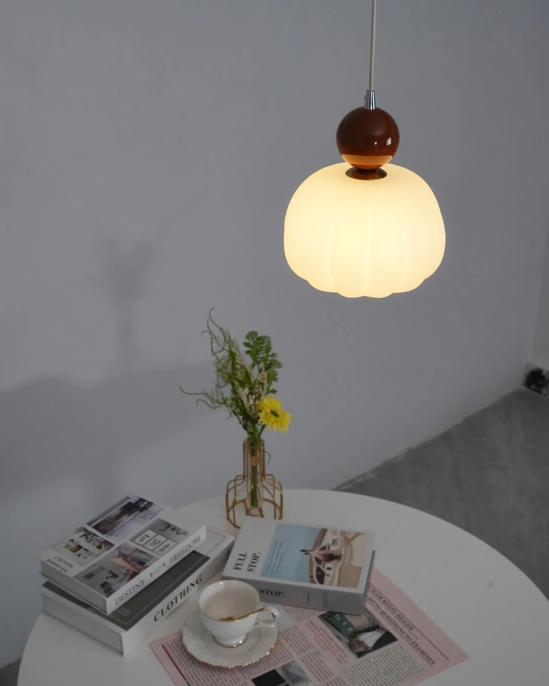 French Vintage Cream Pendant Lamp M129