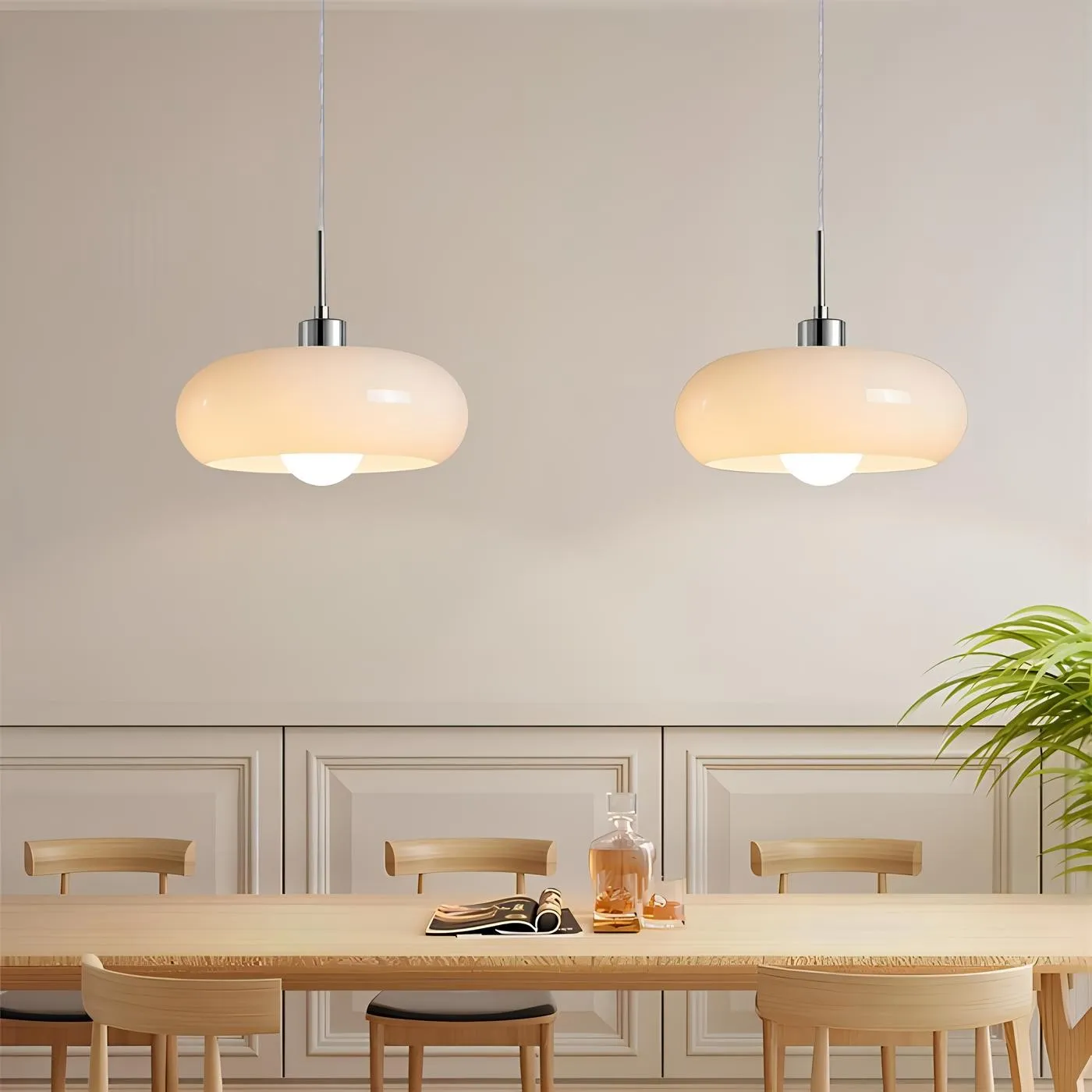 Nordic Bauhaus Glass Pendant Lamp S47