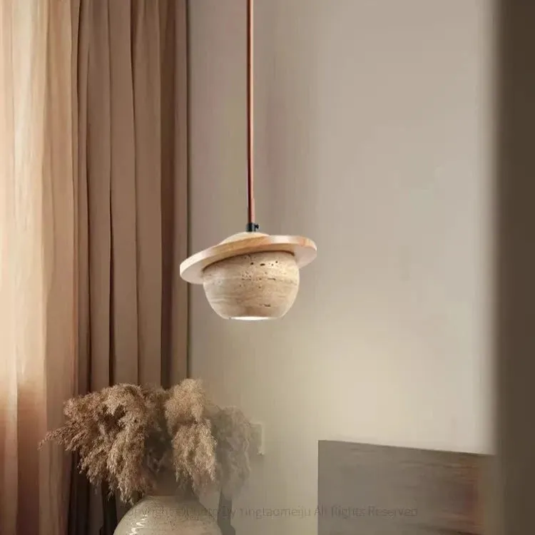 Travertine Planet Pendant Light D927