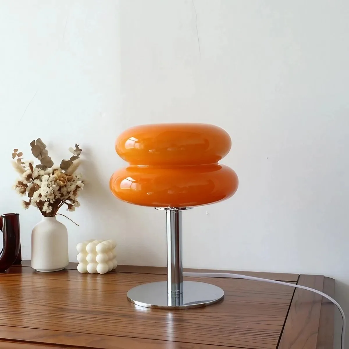 Bauhaus Lollipop Ripple Glass Table Lamp S18