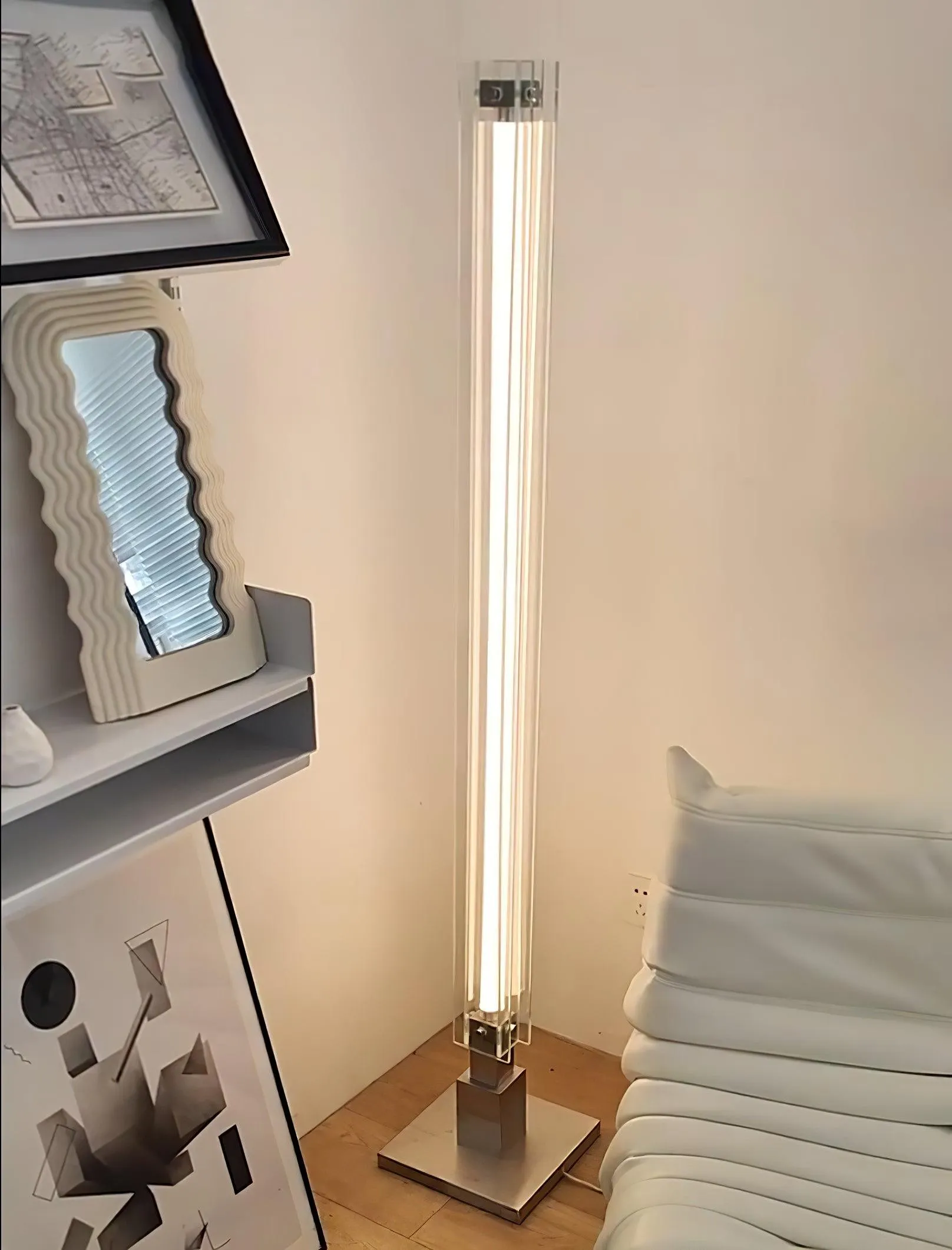 Industrial Style Minimalist Glass Floor Lamp S35