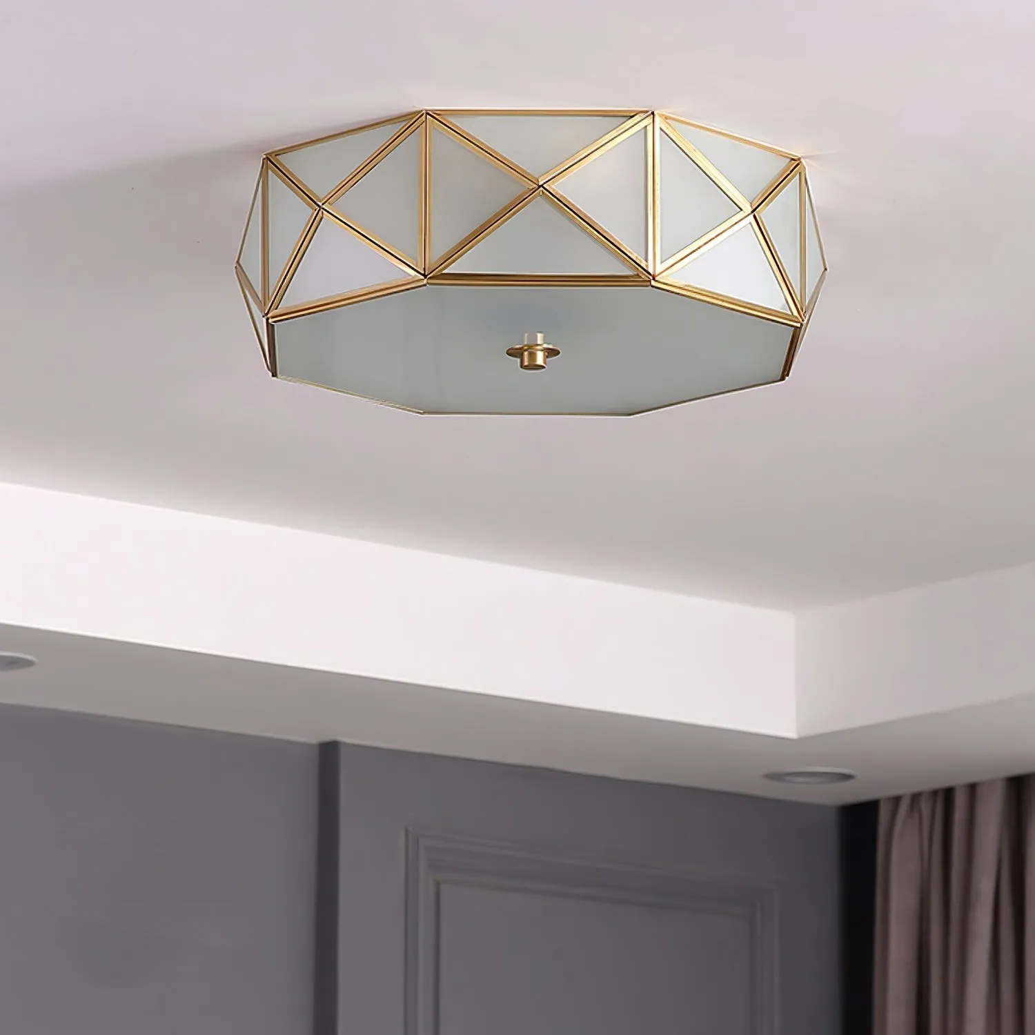 Geometric Shaped Flush Ceiling Light M556