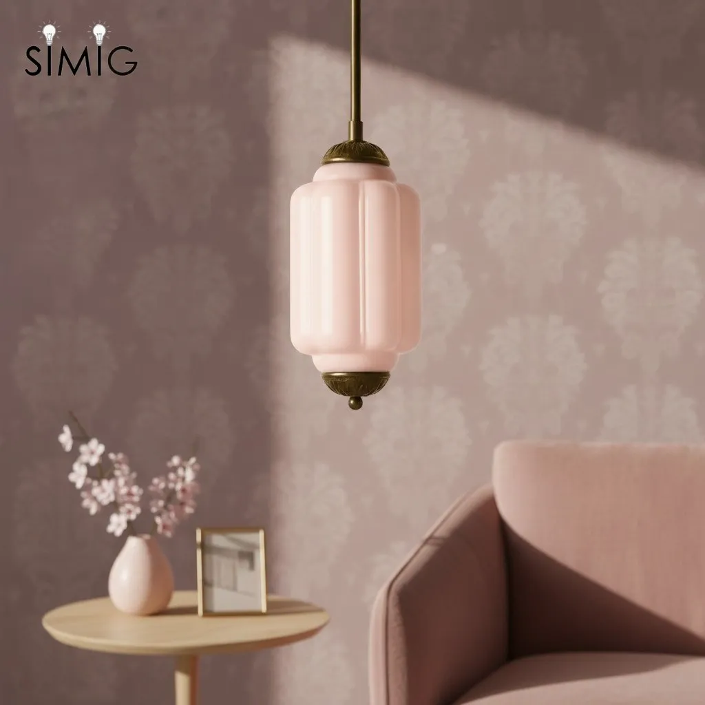 Eloise Simple Glass Irregular Lantern Pendant Lamp G23