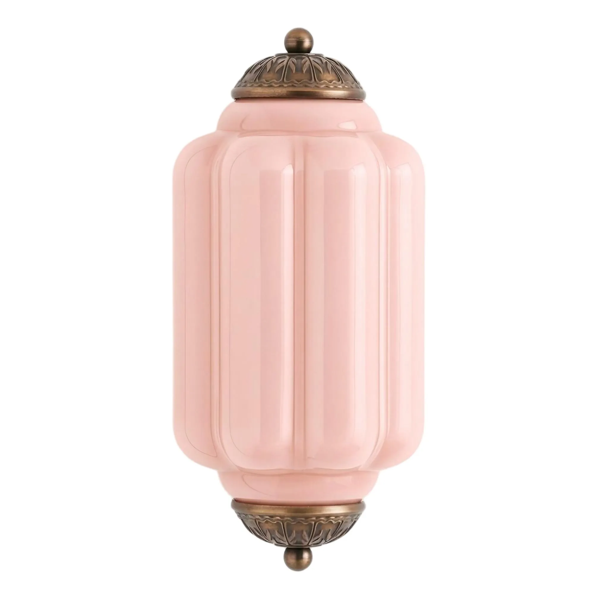 Eloise Long Pumpkin Retro Glass Recessed Wall Lamp G52