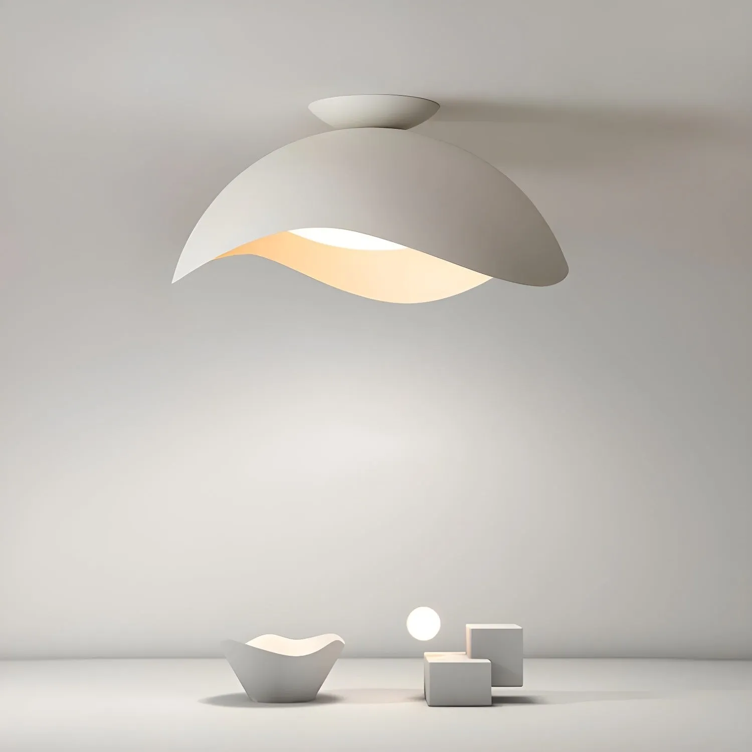 Simple Wave Ceiling Light M23