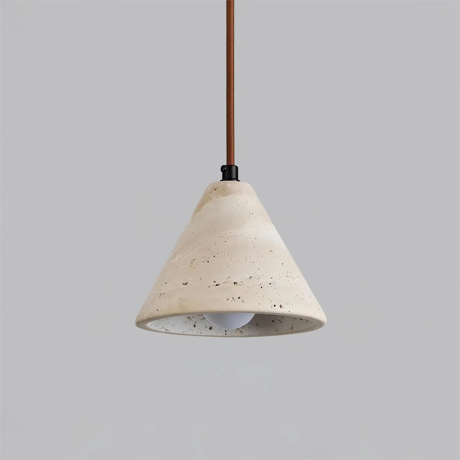 Travertine Conical Pendant Lamp M262