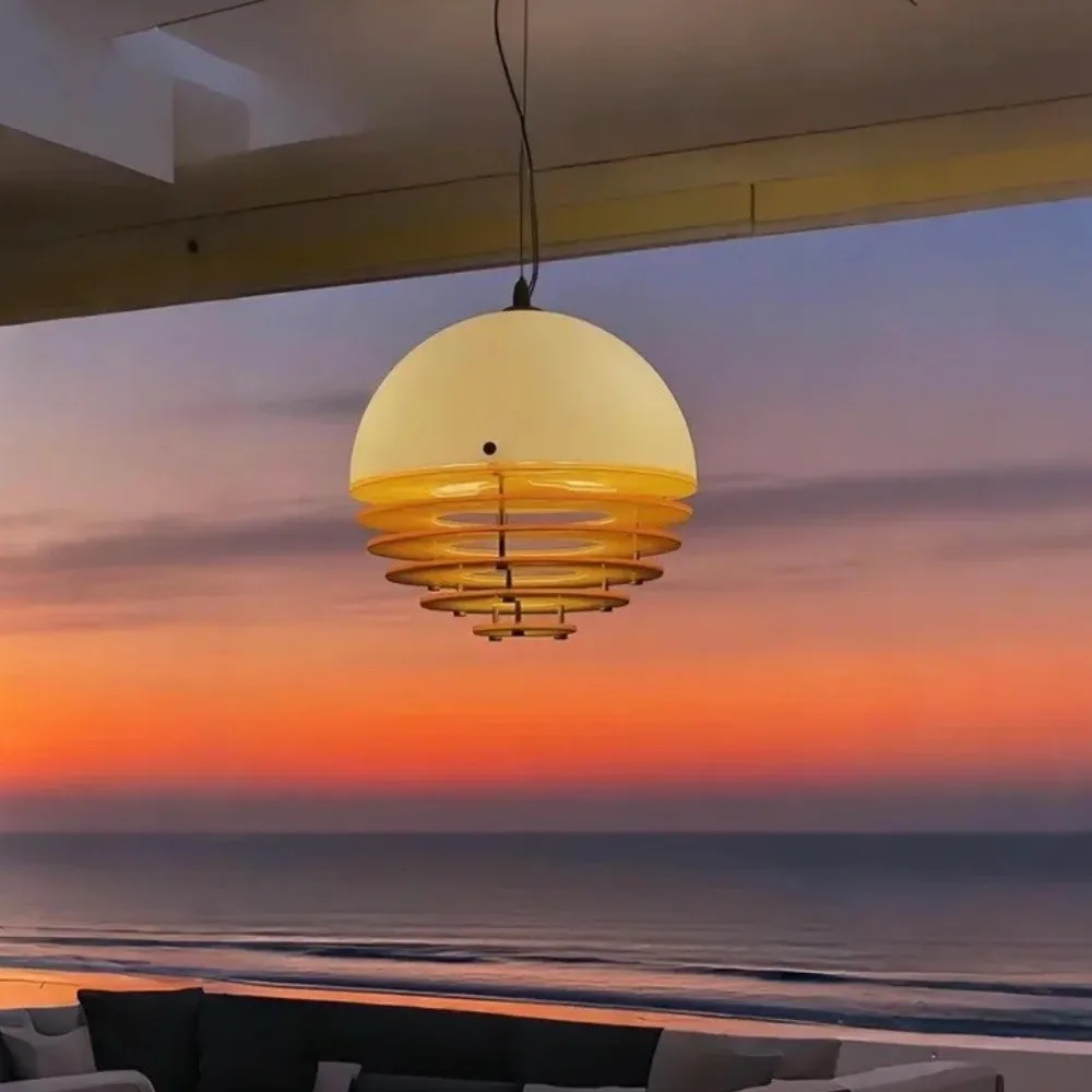 Bauhaus Sunset Ambient Pendant Lamp - Glass Acrylic Pendant Lamp S192