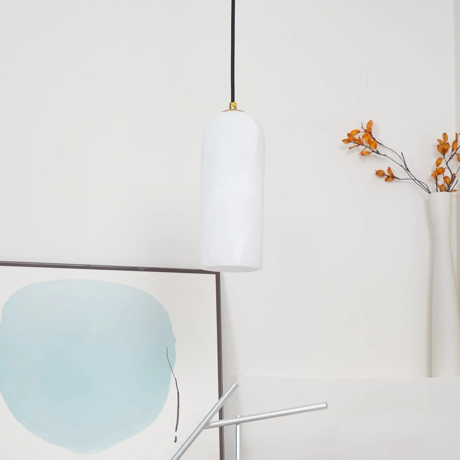 Nordic Modern  Alabaster Monty Pendant Light D888