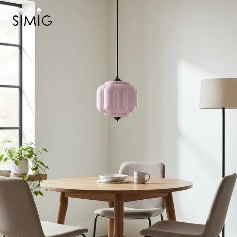 Vintage Cream Glass Pendant Light – Eloise Retro Chandelier S195
