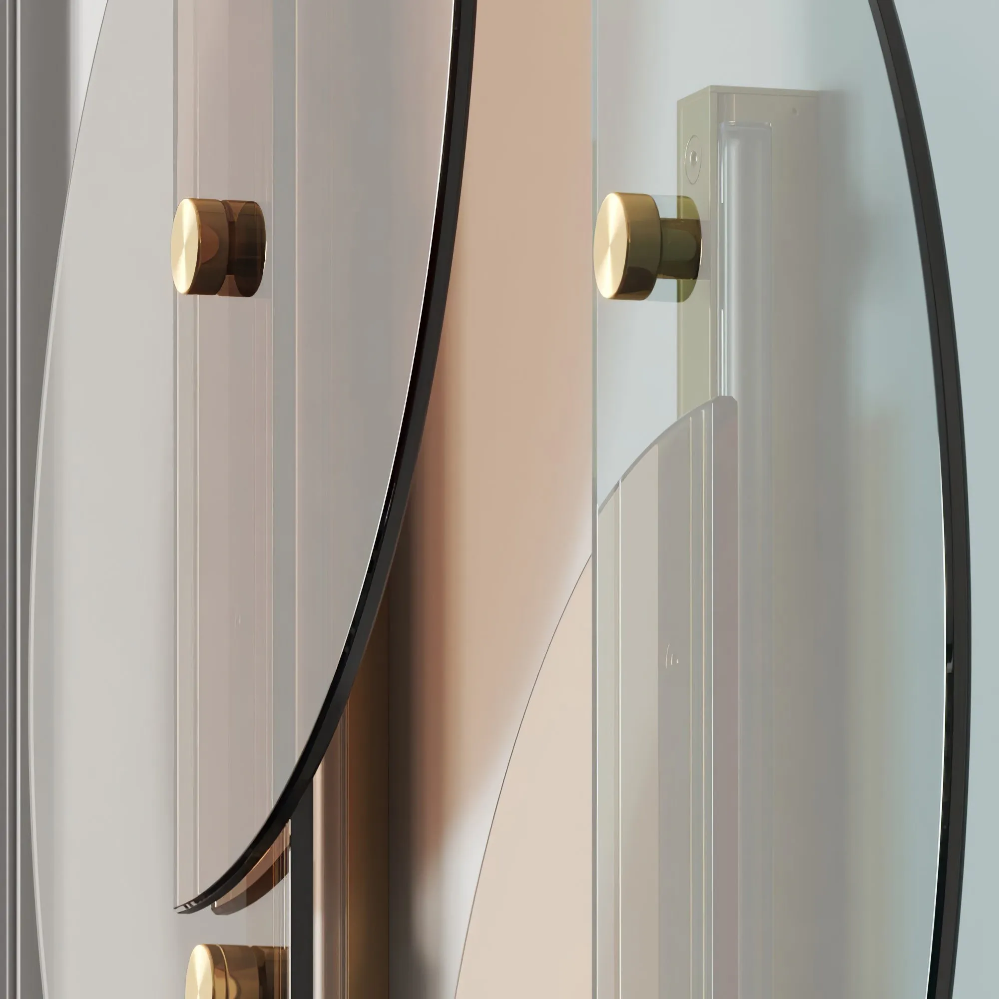 Simple Fan-Shaped Glass Arc Wall Lamp M121