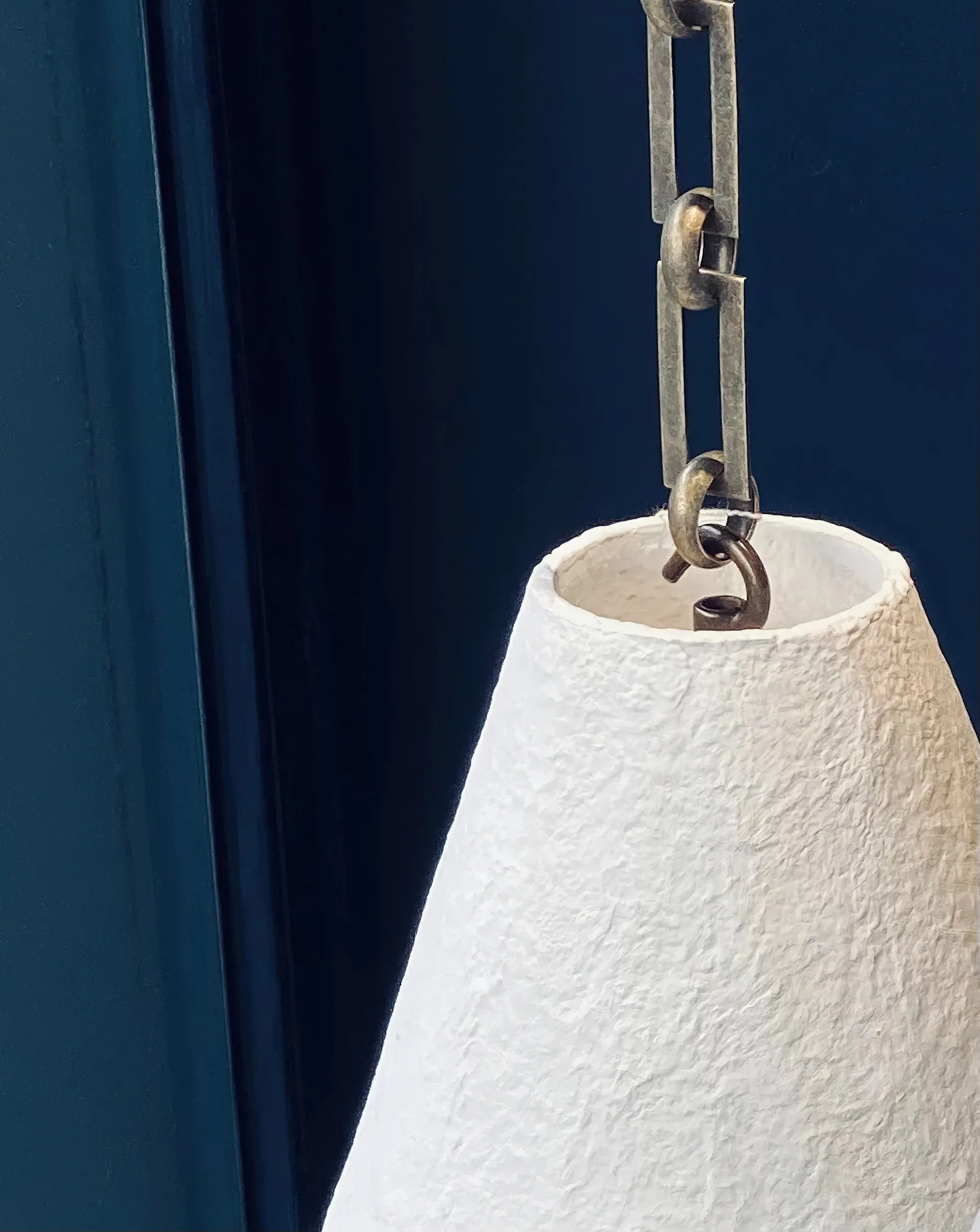White Plaster Pendant Lamp D641