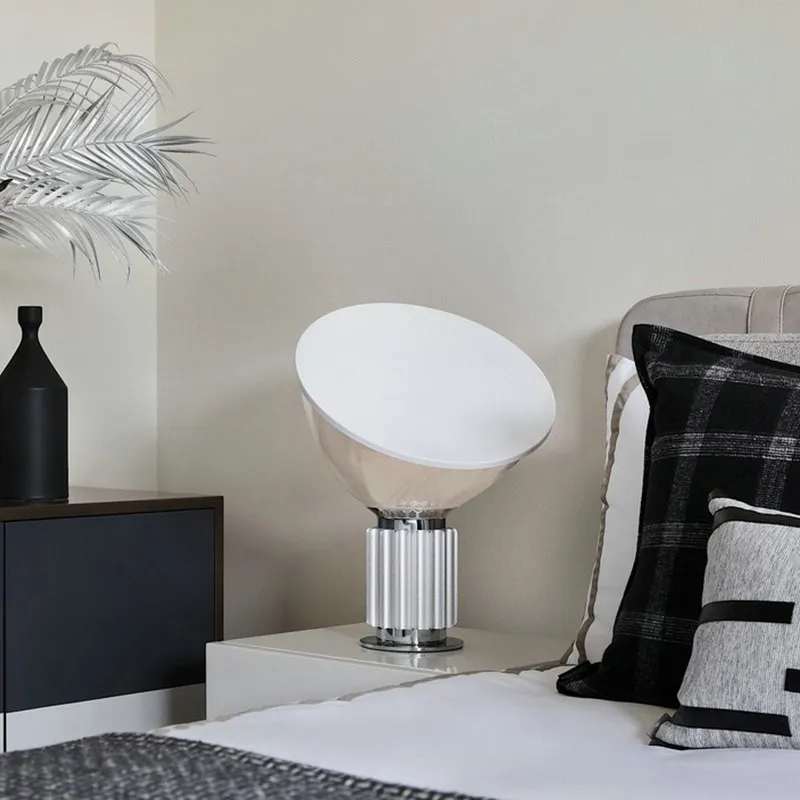 Sculptural Upside Down Glass Table Lamp
