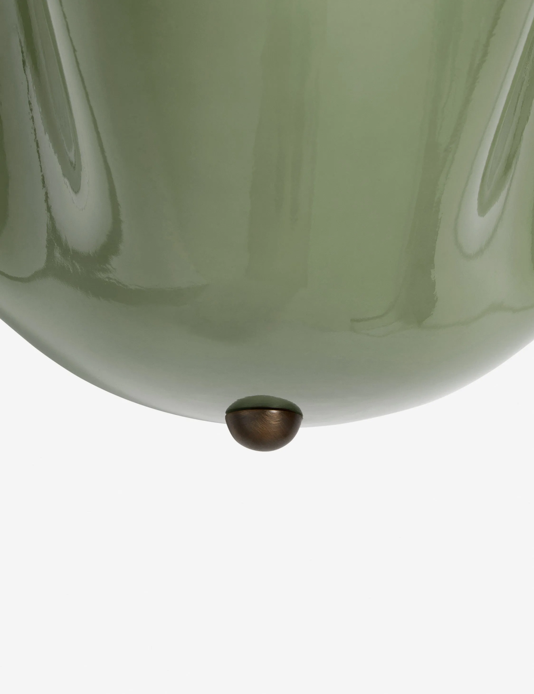 Bellina Glass Flush Mount Ceiling Light - Brass Accent Modern Fixture T283