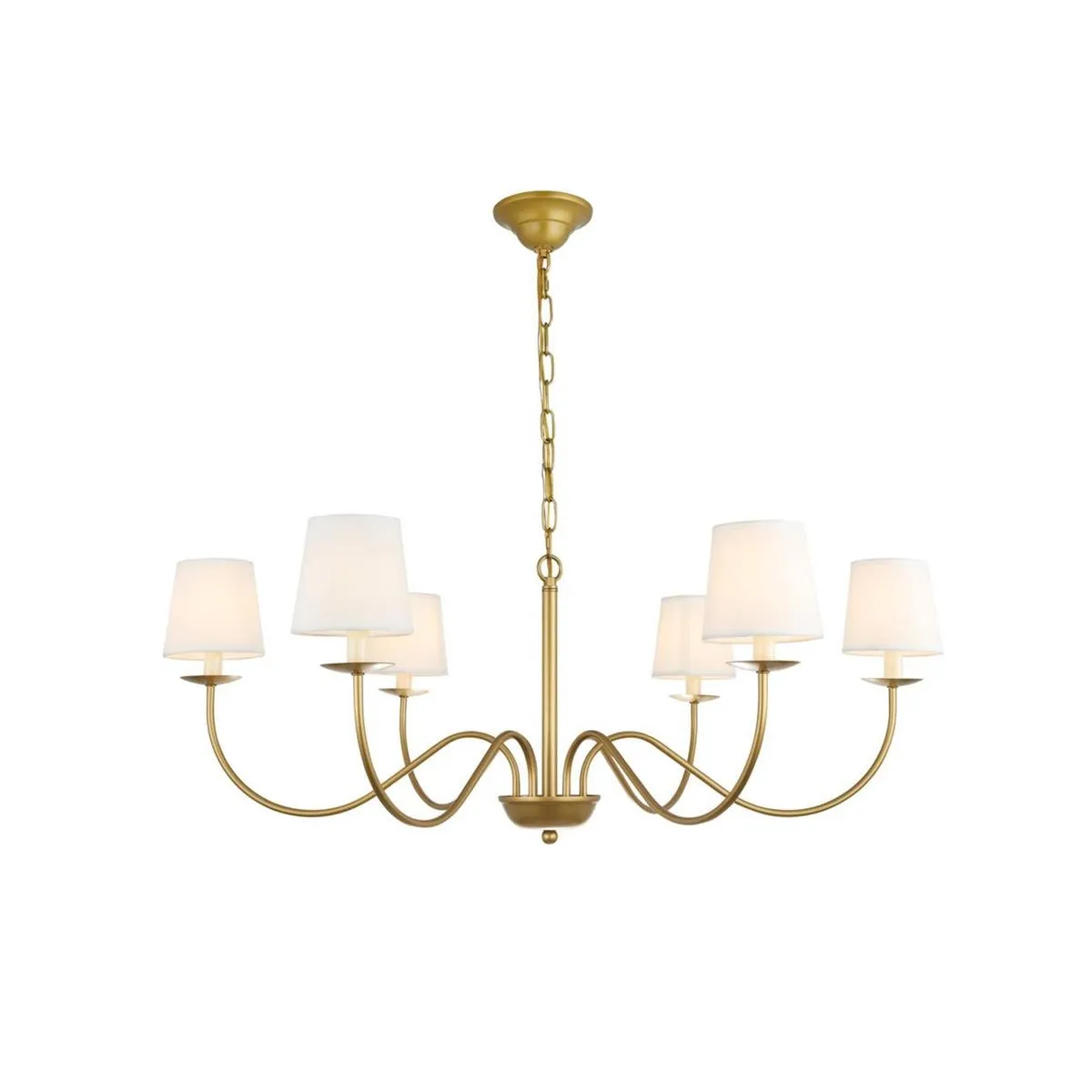 Eclipse Brass Chandelier D512