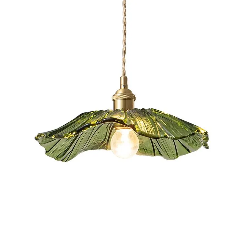 Tiffany Lotus Glass Pendant Light S55