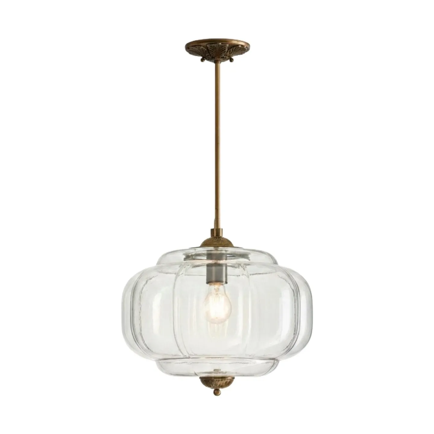 Eloise Vintage Glass Chandelier - Milk Glass Home Accent T289